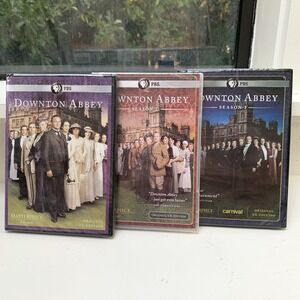 Downton Abbey Lot of (3): Seasons 1,2,3 PBS DVD Sets ALL NEW & SEALED